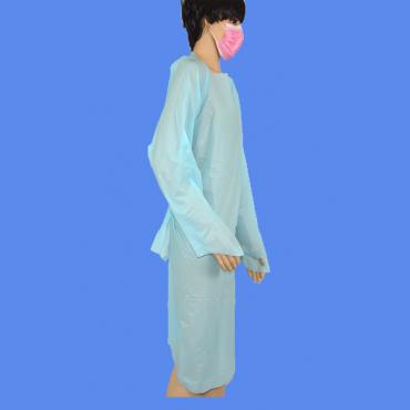 Disposable standard thumb loop cpe gowns