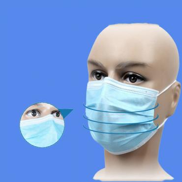 Disposable face mask with earloop